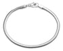 Silver Plated Flattened Clapton Surgical Steel Bracelet 0