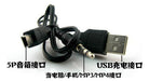 2 Pc Mini Usb A Usb Y 3.5mm Aux Carga Audio Cable Para Altav 1