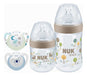 NUK For Nature Baby Bottle Set 260ml 150ml and Star Pacifiers 0