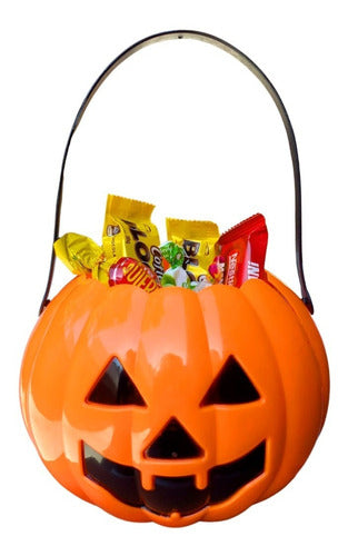 Manzana Cotillon Halloween Pumpkin Candy Holder Plastic 0