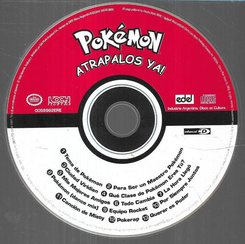 Edel Compilado Artistas Album Pokemon Atrapalos Ya Cd Sin Portada 0