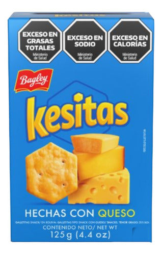 Bagley Kesitas Cheese Flavored Cookies 125g, Pack of 16 0