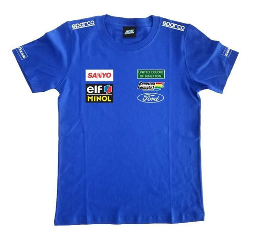 Benetton Ford Schumacher F1 Printed T-Shirt XXL 0