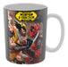 Sublifreaks Taza De Cerámica - Deadpool X Wolverine Comic Negro 0