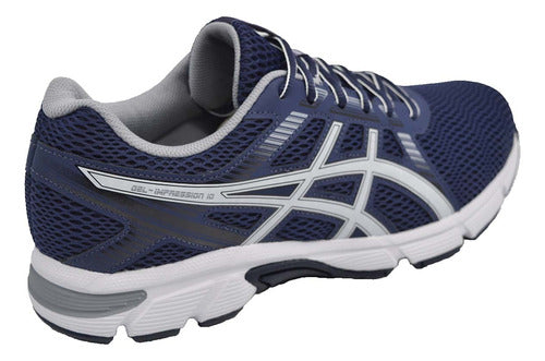 Asics Gel-Impression 10 Running Shoe Blue White Men 2