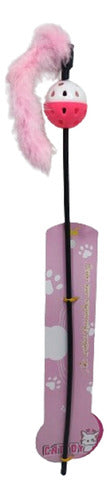 Stick with Bell Ball Fringe Cat Toy #02072 0