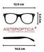 Asteroptica Fashion Line Metal Frame Glasses Air Mounted Flex Temples 1