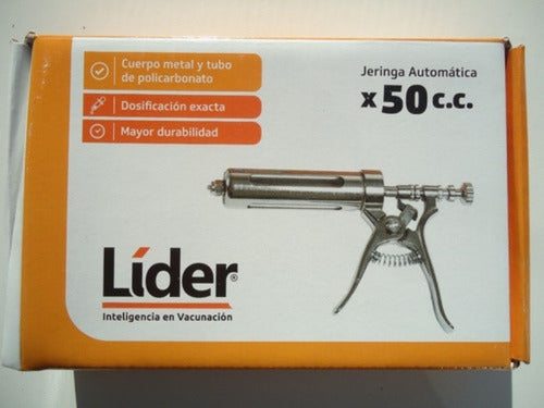 LIDER Veterinary Automatic Syringe 50 Cc Metal Body 4