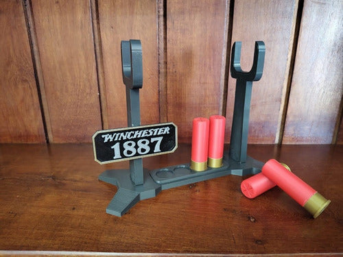 Replica 3D Winchester 1887 Shotgun Terminator 2 Display Stand Base Support 3