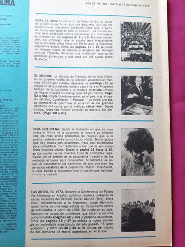 Revista Panorama Nº 361 Año 1974 Peron Urss Proyecto Naciona 1