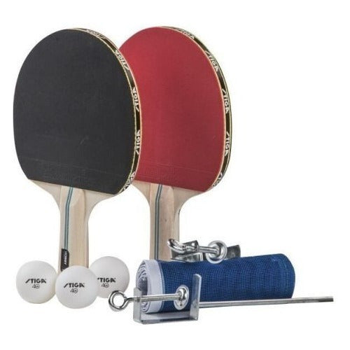 Complete Ping Pong Set 2 Paddles + 3 Balls + Retractable Net 0