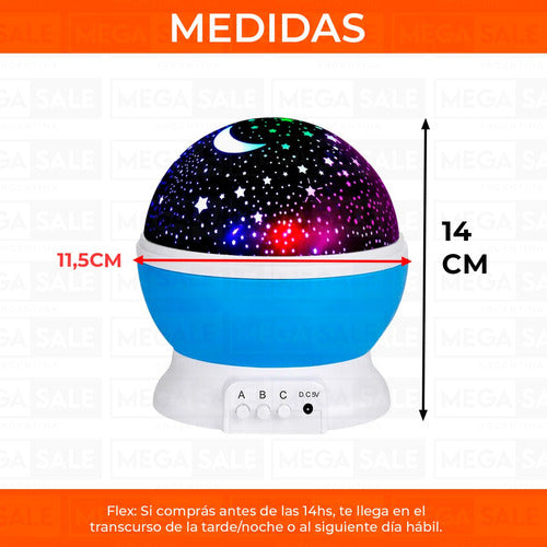 Star Moon RGB 360 USB Projector Night Light Lamp 1