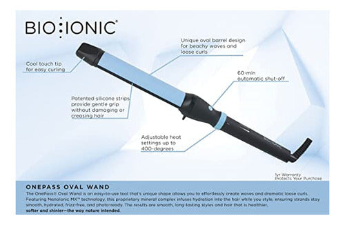 Bio Ionic Onepass Oval Wand, 1 lb 1