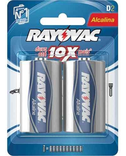 Rayovac D Alkaline Batteries Pack of 8 3