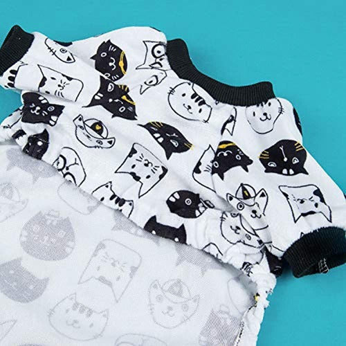 Cutebone Pijamas Para Perros Gato Ropa Para Perros Mono Para 4