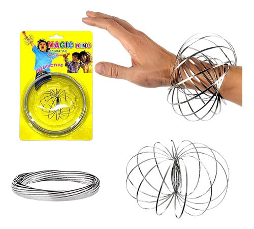 Alitoys Juguete Pulsera Metálica Aro Mágico Pack X 3 Antiestrés 0