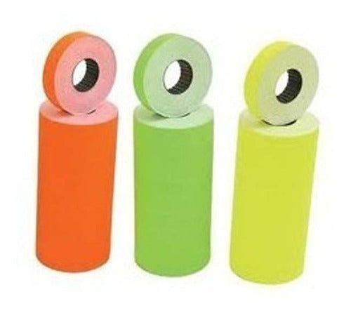 Ezco Fluorescent Labels 22x12 1 Line X1000 (Tube X20 Rolls) 0