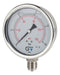 G.V. Manometer Stainless Steel with Glycerin Diameter 100mm 0 to 10 Bar 0