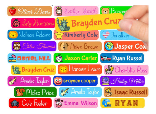 Sticker Etiquetas Personalizadas Para Útiles Escolares 0