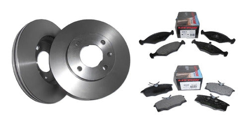 Armetal Litton BRK VW Gol IV 2006-2010 Brake Disc and Pad Kit 0