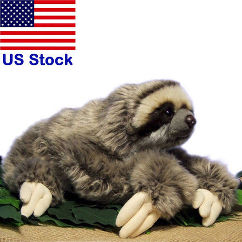 Generic 30cm Realistic Three Finger Sloth Plush Toy 1