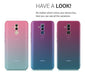 Kwmobile Case Compatible With Huawei Mate 20 Lite - Transparent Gradient Phone Cover - Bicolor Dark Pink/Blue/Transparent 3