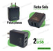 Dual USB Quick Charge Micro USB Charger for Cellphones & Tablets 3