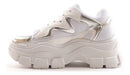 Kate Kuba Soul Women's Platform Sneakers - Comfortable White Shoes 6