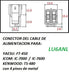 Conector Para Cable De Alimentacion De 4 Pines Ic Ft Ts 5