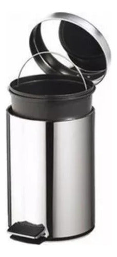 Papelera Acero Inoxidable: 5 Liters Trash Bin for Home and Office 2