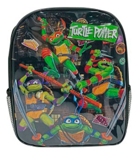 Mochila Tortugas Ninjas Infantil 30 X 24 Cm 0