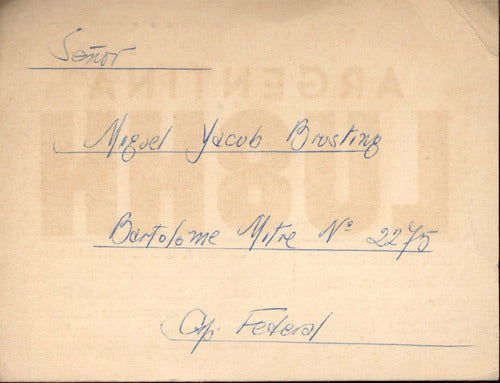 Tarjeta Qsl - De Lu8hh A Lu8ak (año 1948) 1