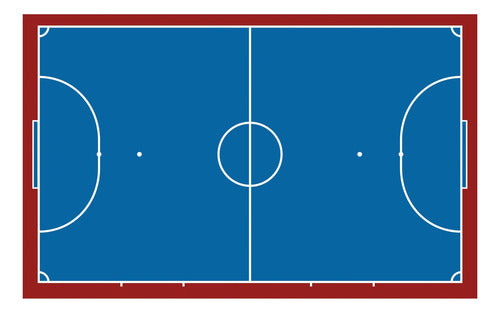 Michapaya Pizarra Futsal Magnética Con Imanes Doble Faz Cancha 40x56cm 1