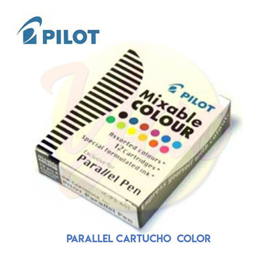 Pilot Parallel Pen Cartridge Set - 12 Colors - Calligraphy Drawing 1