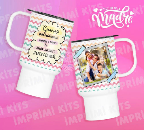 Sublimation Templates Mother's Day Thermal Mugs Photo Frame #4 3