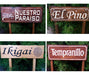 Uruarte Carved Wooden House Signs with Name and Address 0