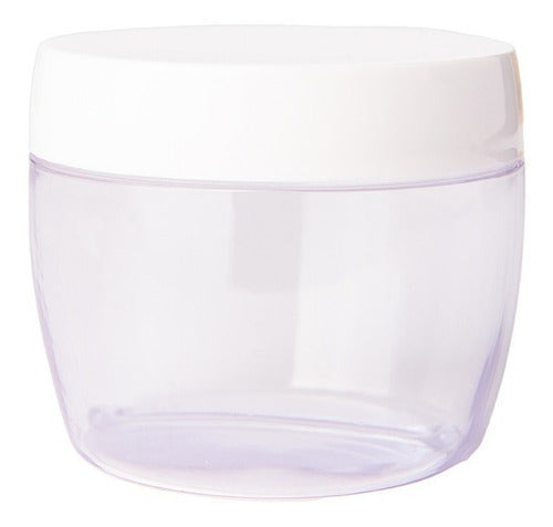 Transparent PVC Cream Pots with Screw Cap 100cc 25-Pack 0