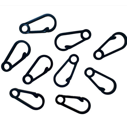 Pignus ARG Plastic Carabiner Clip White Bijou Keychains x 500u 50mm 6