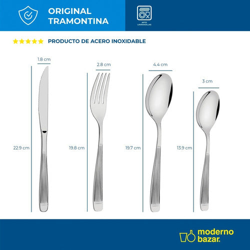 Set of 12 Tramontina Athenas Stainless Steel Table Spoons 3