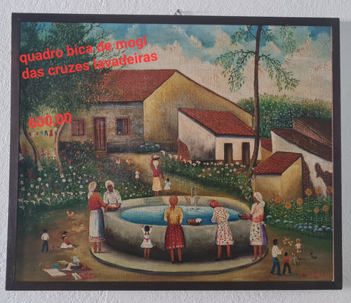 Quadro Óleo Sobre Tela Biquinha De Mogi Das Cruzes 0