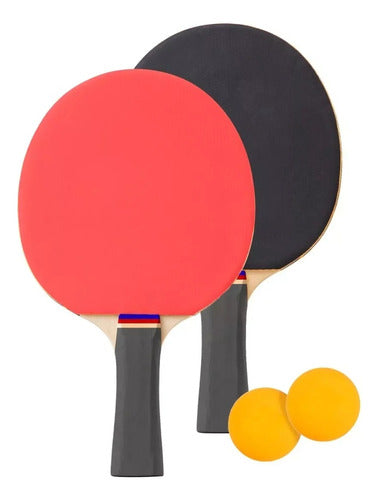 Set De Ping Pong Sport 2 Paletas Con 2 Pelotitas En Blíster 1