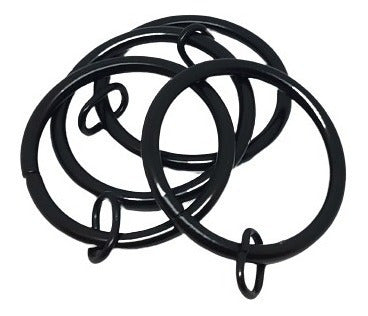 ISKIKAHAUS Large Curtain Rod Rings - Black 2