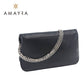 Amayra Envelope Clutch 67.C2110 with Silver Chain Strap and Flap 2