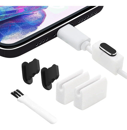 Portplugs Black Dust Plugs for iPhone 13, 12, 11, X, XS, 8, 7 0