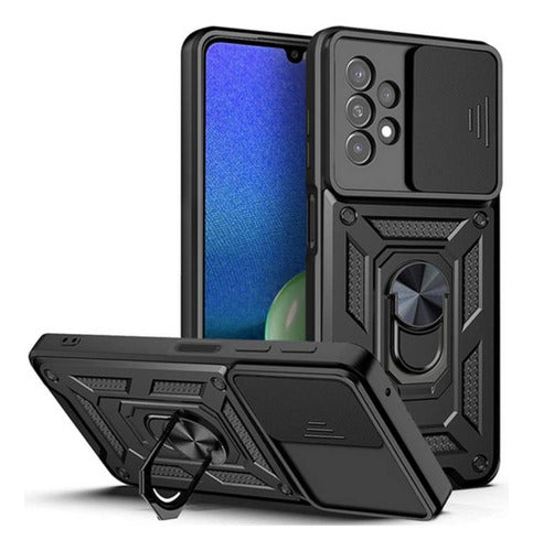 Stevealive Armor Ring Camera Cover Case for Samsung A24 0