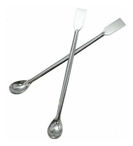 Cuchara Espatula De Laboratorio 19cm  Ac. Inox  X 10u 2