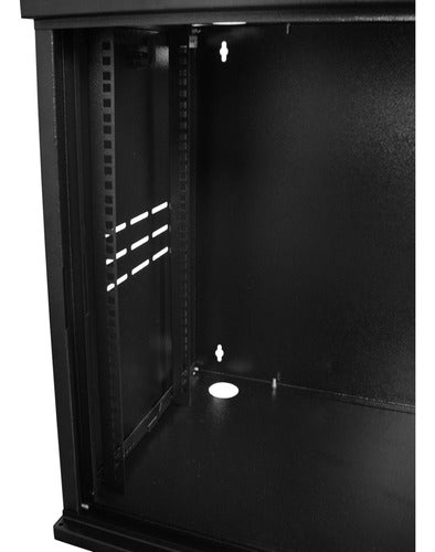 Mini Rack Cftv 12u 570mm Organizador Com Fechadura E Chaves 6