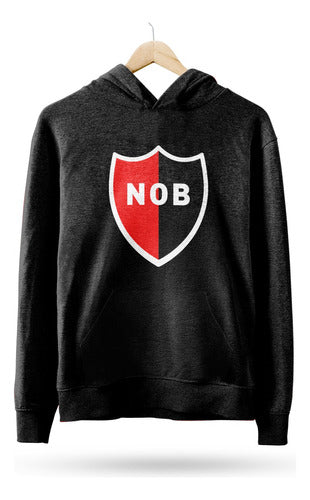 Tienda Kraken Buzo Canguro Newells Old Boys Escudo En El Pecho Negro 0