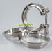 Universal 2.5 Inches 64mm Vband Clamp + SS Male Female Flange 3