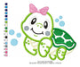 Embroidery Machine Appliqué Pattern Turtle Girl 4152 3